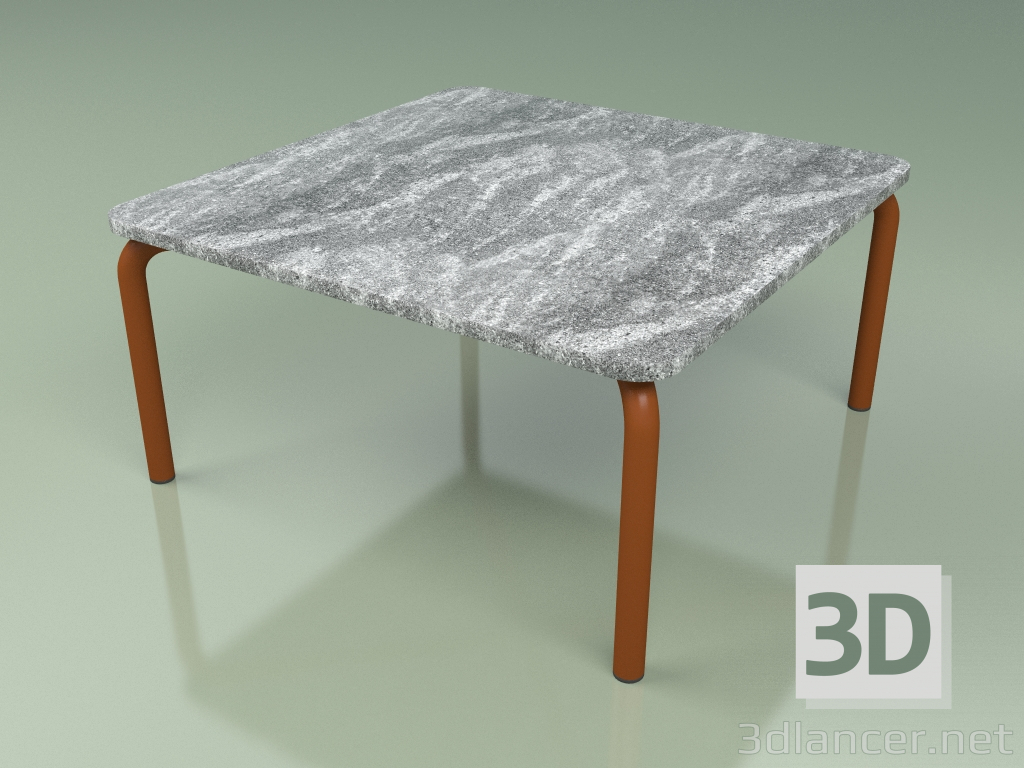 3d model Mesa de centro 005 (Metal Rust, Cardoso Stone) - vista previa