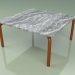 3d model Mesa de centro 005 (Metal Rust, Cardoso Stone) - vista previa