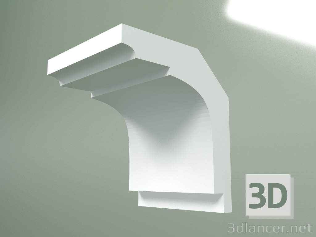 Modelo 3d Cornija de gesso (plinto de teto) KT016 - preview