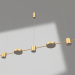 3d model Chandelier Karin bronze (07624-5.20) - preview