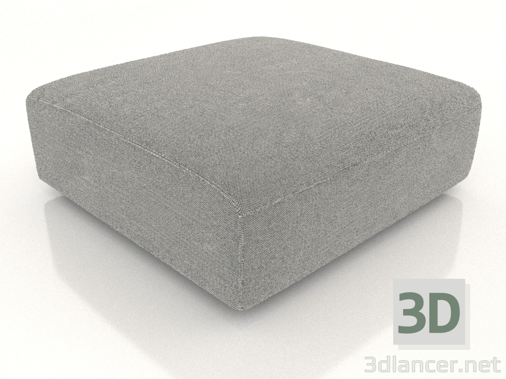 modello 3D Pouf (L) 100x100 - anteprima