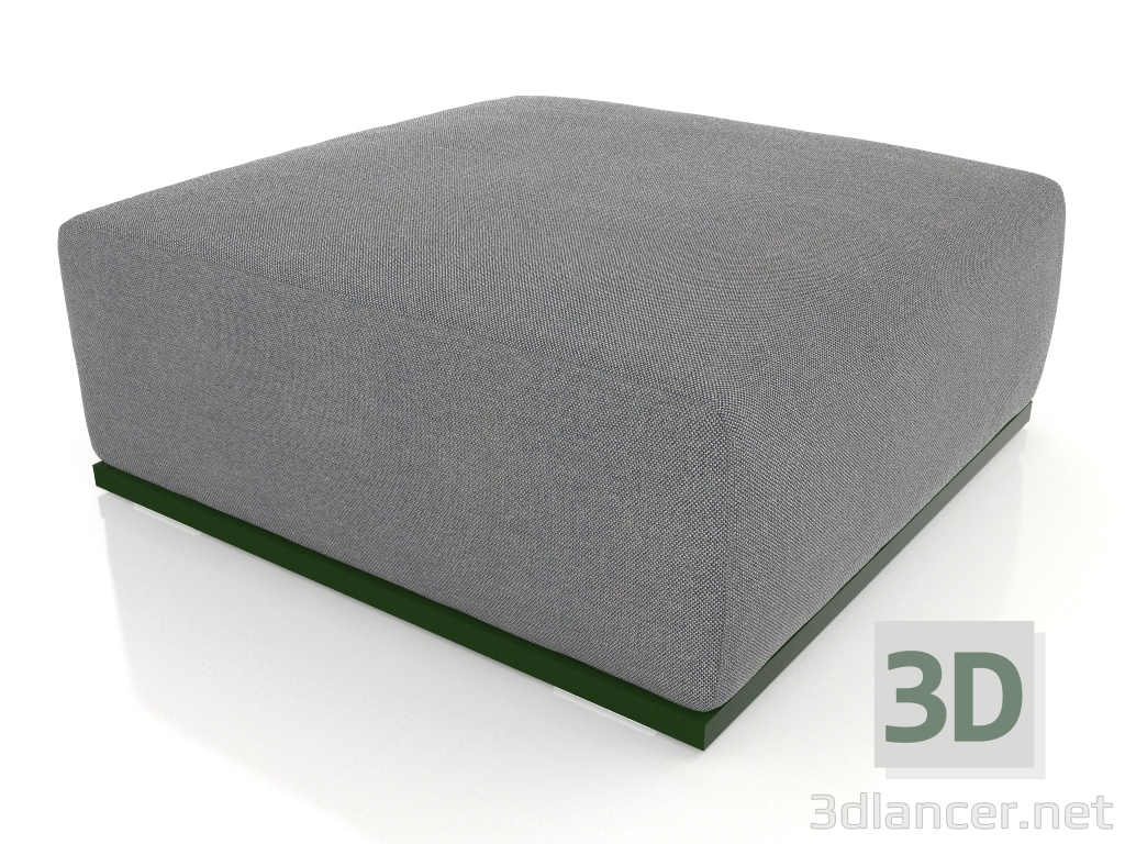 3D Modell Pouf-Sofamodul (Flaschengrün) - Vorschau