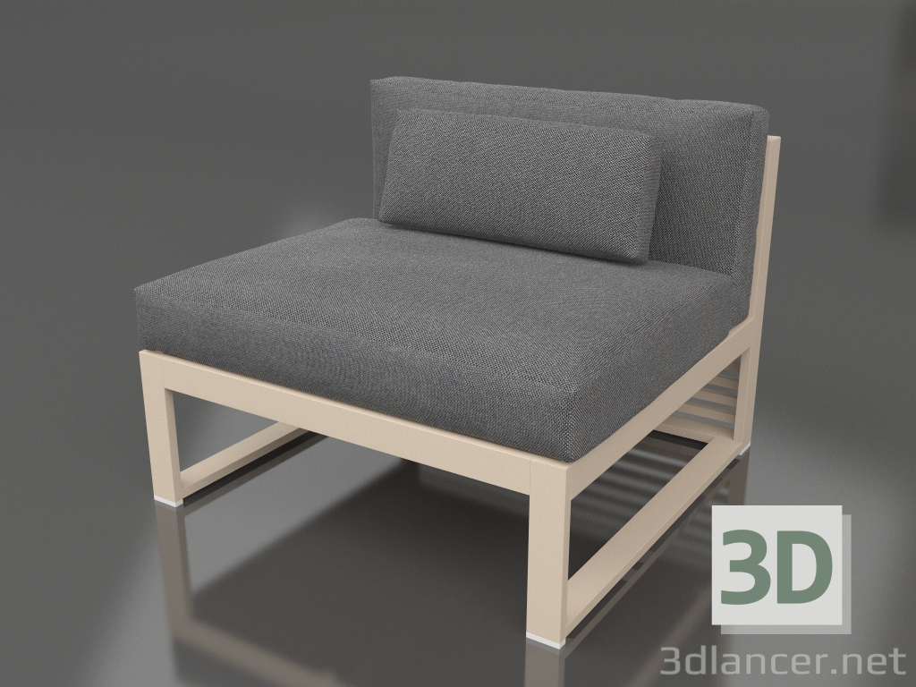 3D Modell Modulares Sofa, Abschnitt 3 (Sand) - Vorschau