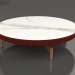 3d model Round coffee table Ø90x22 (Wine red, DEKTON Aura) - preview