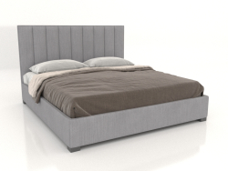 Letto matrimoniale con testiera Modena Verticale (tessuto)