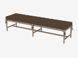 Скамья в классическом стиле со стяжками TIANA BENCH (7801.1130.A008 Brown)