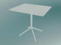 Mesa de café Still (65x75 cm, H 73 cm, branco)