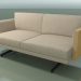 3d model Double sofa 5227 (H-legs, Natural oak) - preview