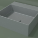 modello 3D Lavabo da appoggio (01UN21302, Silver Grey C35, L 48, P 48, H 16 cm) - anteprima