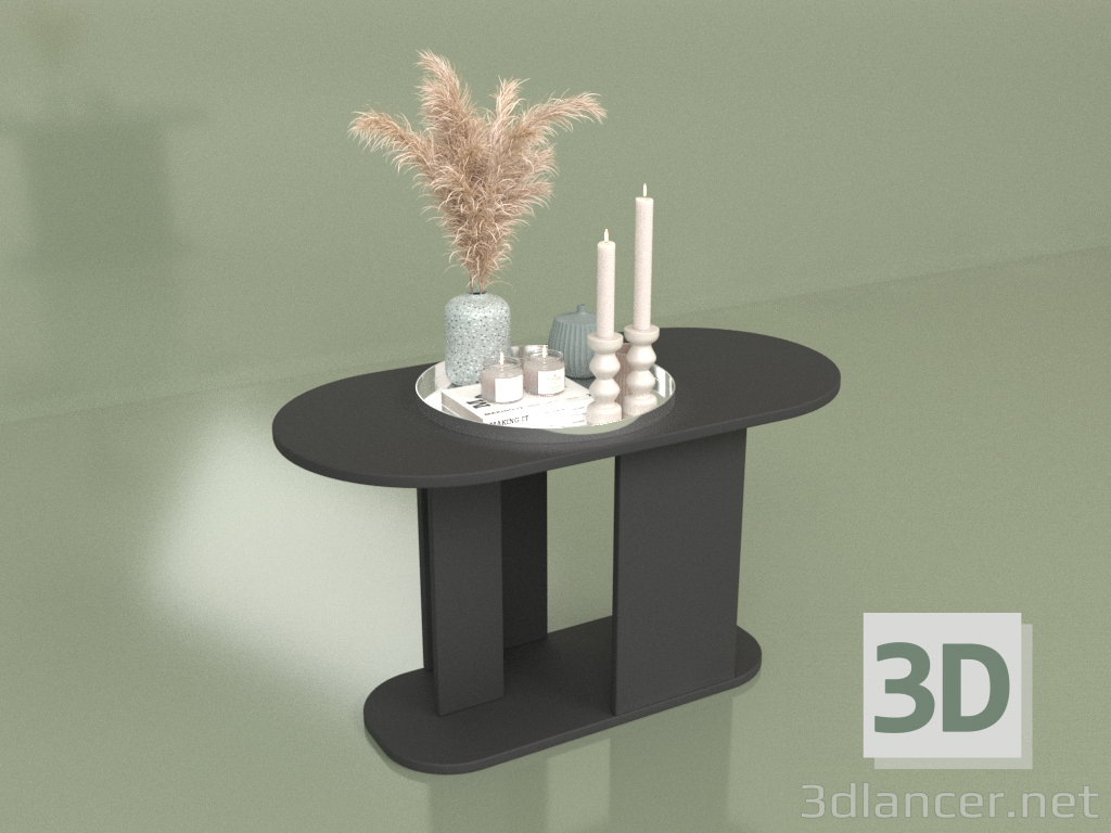 3D Modell Ovaler Couchtisch (10443) - Vorschau