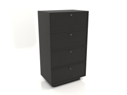 Commode TM 15 (604x400x1074, bois noir)