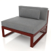 3d model Modular sofa, section 3 (Wine red) - preview