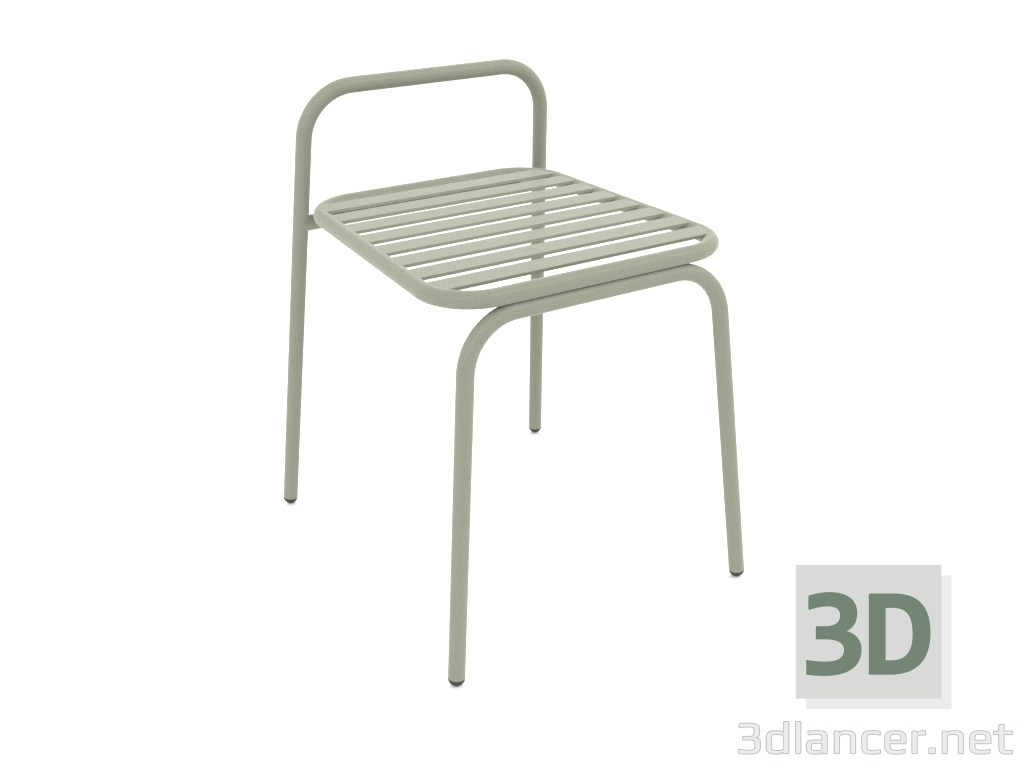 3d model Chair with a low back Dvornyag (Mint) - preview