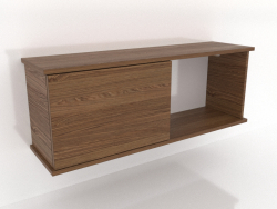 Mensola pensile SHELF (con 1 vano aperto a destra) 1000 mm (noce chiaro)