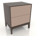 modello 3D Comodino FARGO 2 cassetti con frontali fresati (beige, rovere scuro, opzione 4) - anteprima