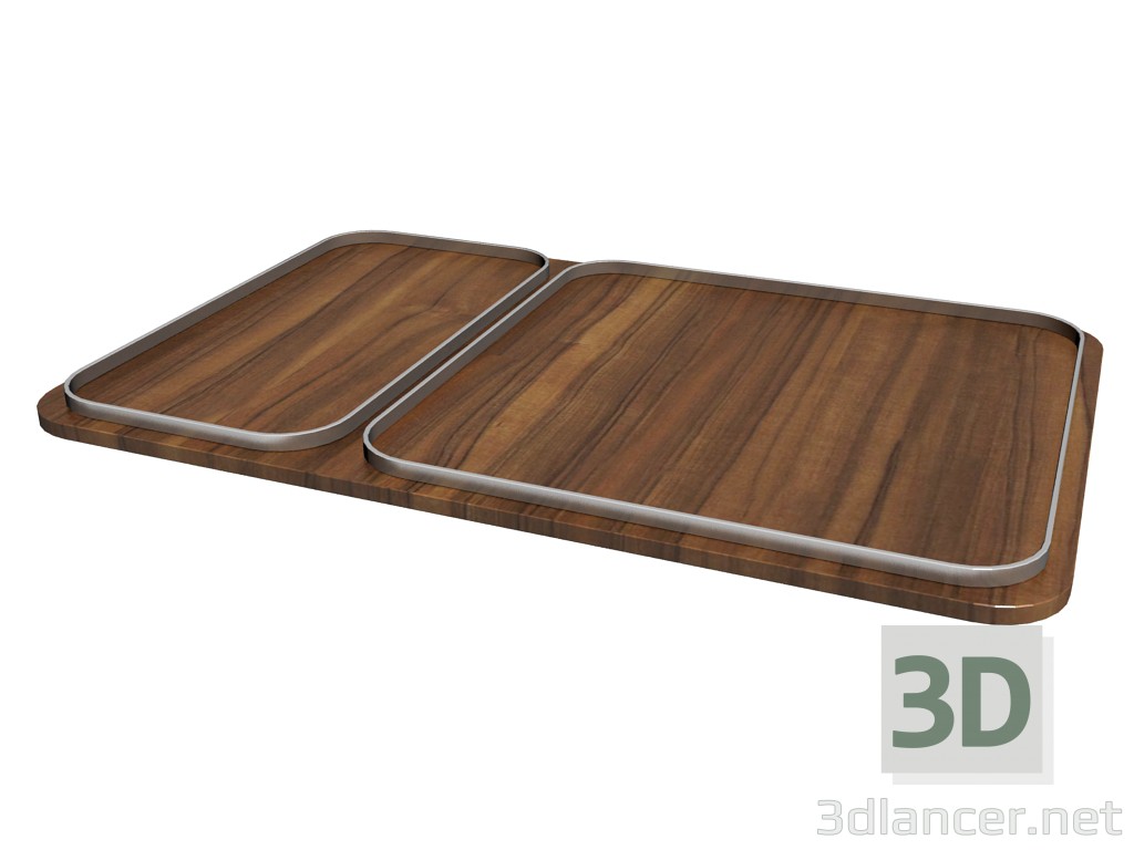 3d model bandeja 951 (rectangular) - vista previa