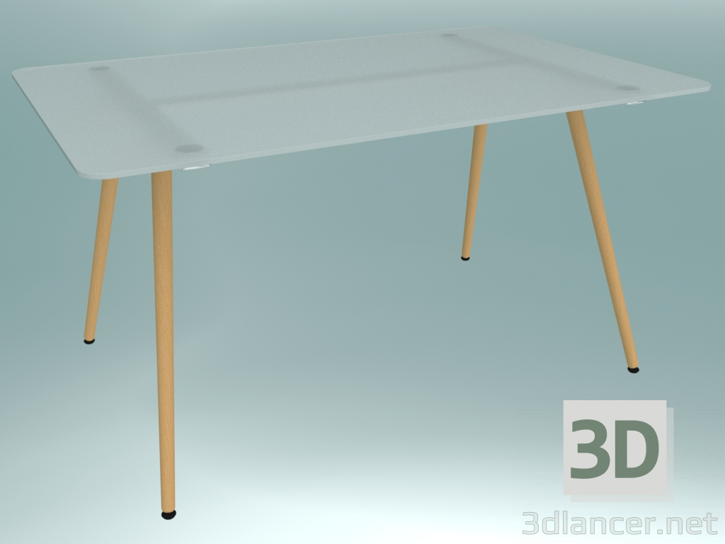 3d model Mesa de conferencia (SAMC2 G1, 1400x900x740 mm) - vista previa