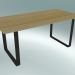 3D Modell Tisch 70/70, 170x85cm (Eiche, Schwarz) - Vorschau