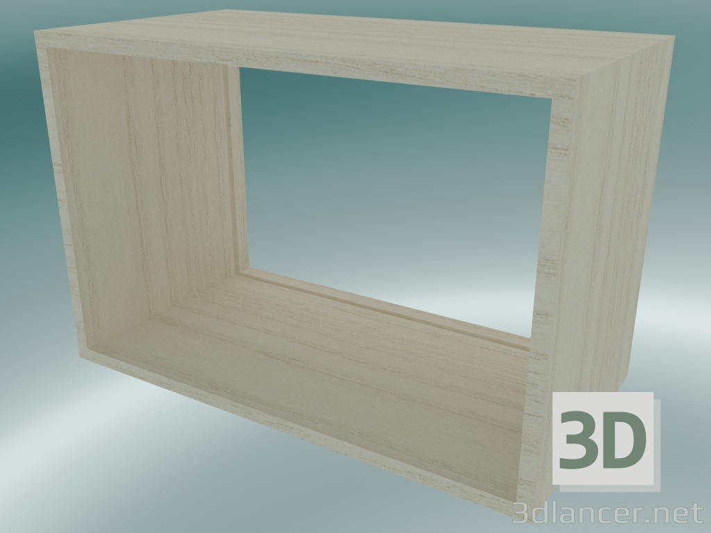 3d model Almacenamiento modular apilado (grande abierto) - vista previa