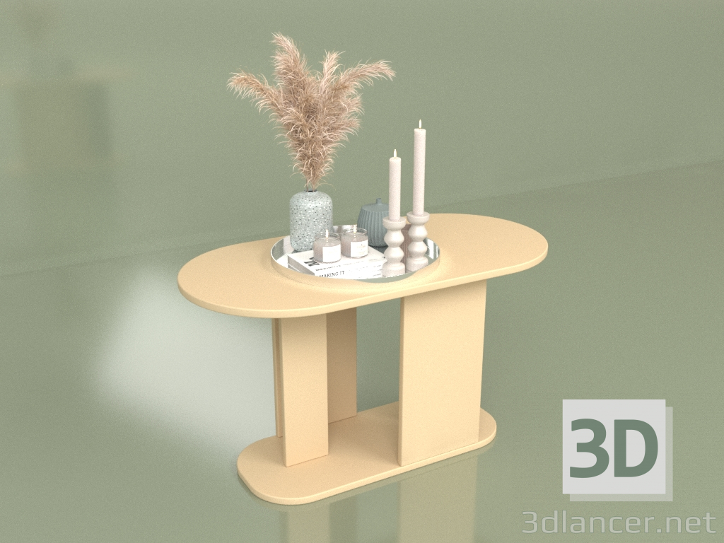 3D Modell Ovaler Couchtisch (10442) - Vorschau