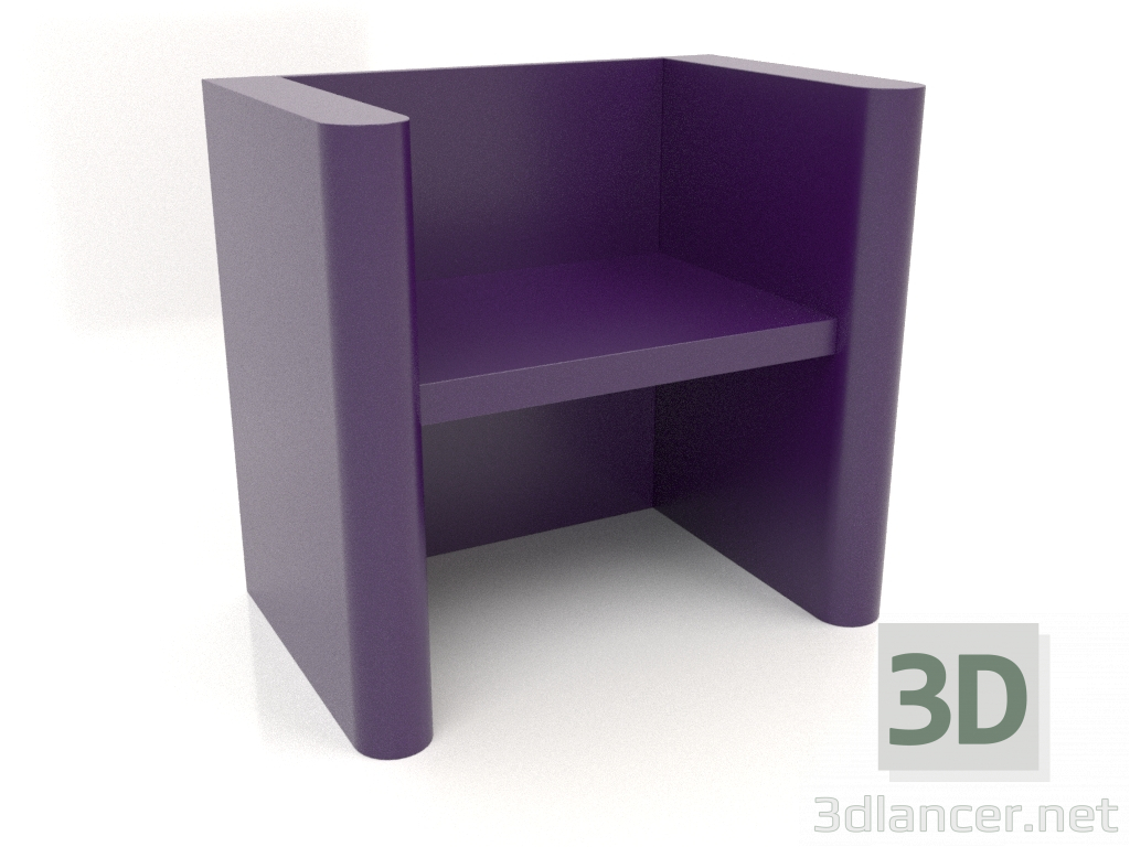 3d модель Банкетка ВК 07 (800х524х750, purple) – превью