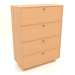 3d model Cajonera TM 15 (800x400x1076, madera chapada en caoba) - vista previa