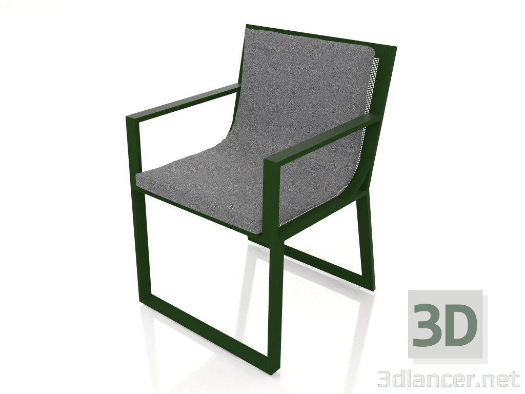 3d model Silla de comedor (verde botella) - vista previa