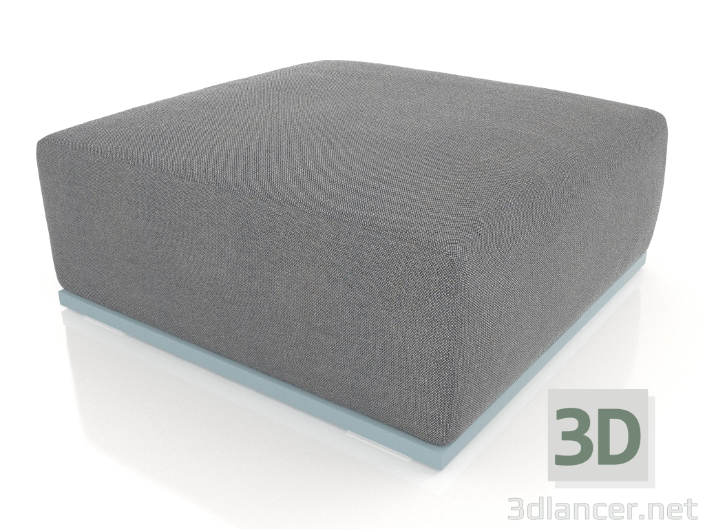 3D Modell Pouf-Sofamodul (Blaugrau) - Vorschau