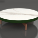 3d model Mesa de centro redonda Ø90x22 (Verde botella, DEKTON Aura) - vista previa