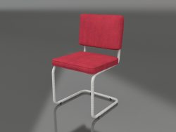 Ridge Rib Brushed Chair (Red)