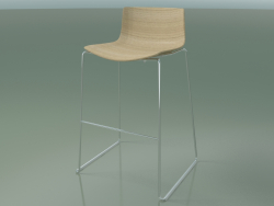 Bar Chair 0571 (auf einem Schlitten, gebleichte Eiche)