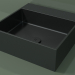 3d model Lavabo sobre encimera (01UN21302, Deep Nocturne C38, L 48, P 48, H 16 cm) - vista previa