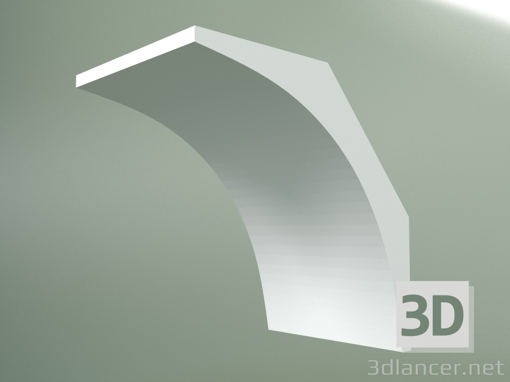 Modelo 3d Cornija de gesso (plinto de teto) KT069-6 - preview