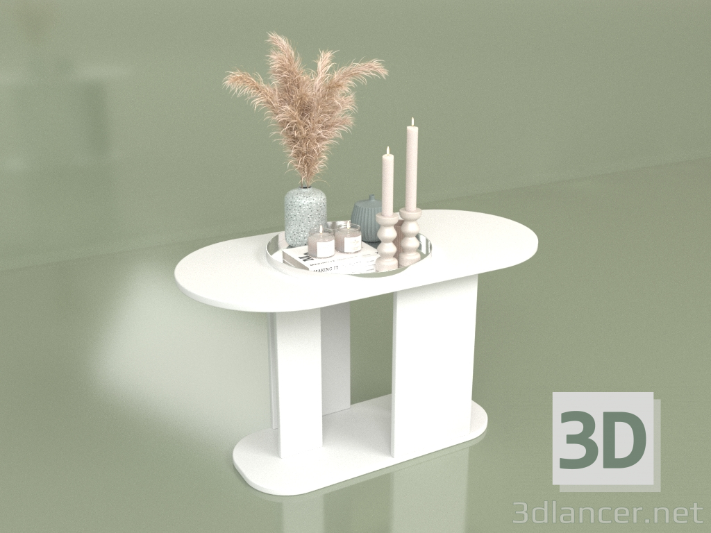 Modelo 3d Mesa de centro oval (10441) - preview