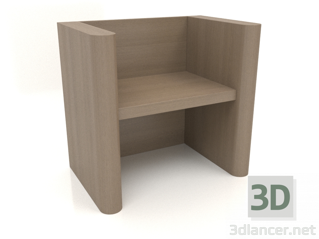 modello 3D Panca VK 07 (800x524x750, grigio legno) - anteprima