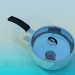 3d model Saucepan with one handle - preview