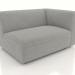 3d model Sofa module 1 seater (L) 103x90 with an armrest on the right - preview