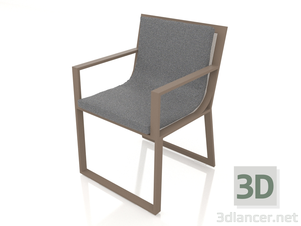 modèle 3D Chaise de salle à manger (Bronze) - preview