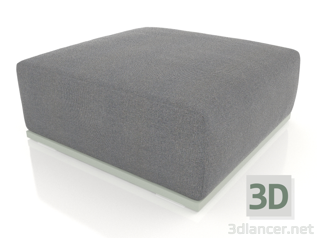 modèle 3D Module canapé Pouf (Gris ciment) - preview