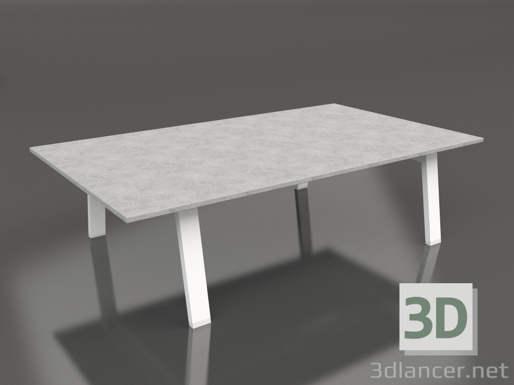 3d model Coffee table 120 (White, DEKTON) - preview