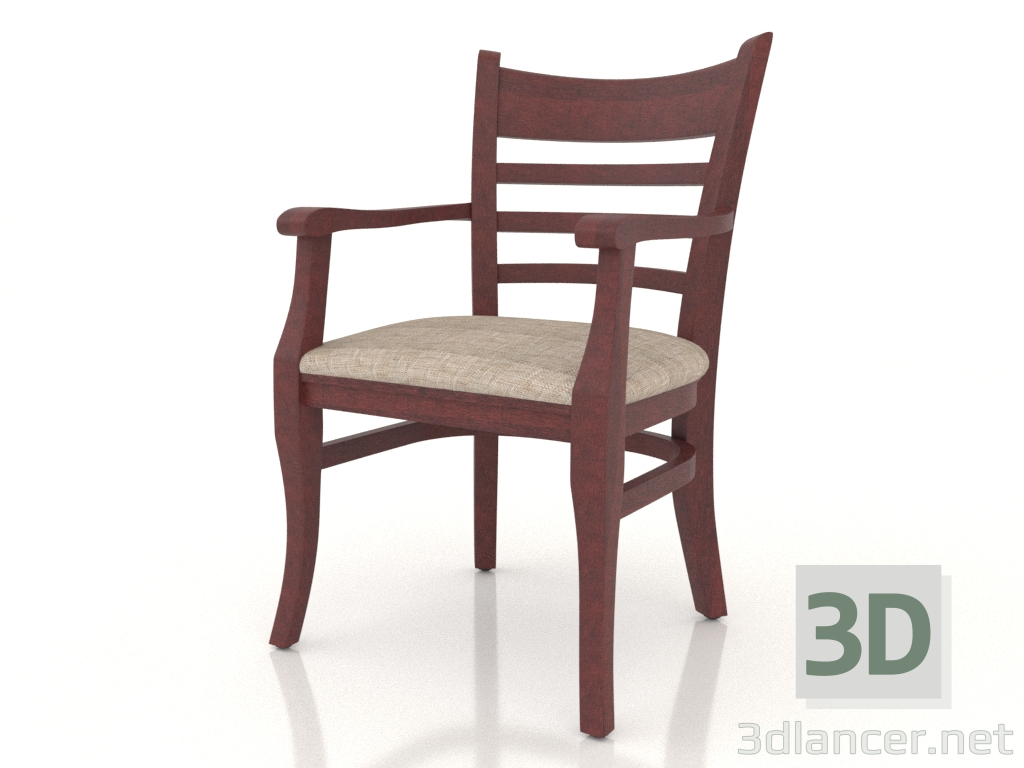 3d model Silla (sillón) Oxford (Cereza madura) - vista previa