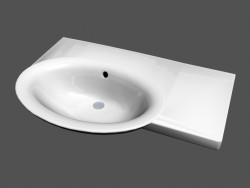 Pool Asymmetric washbasin left l gallery r1