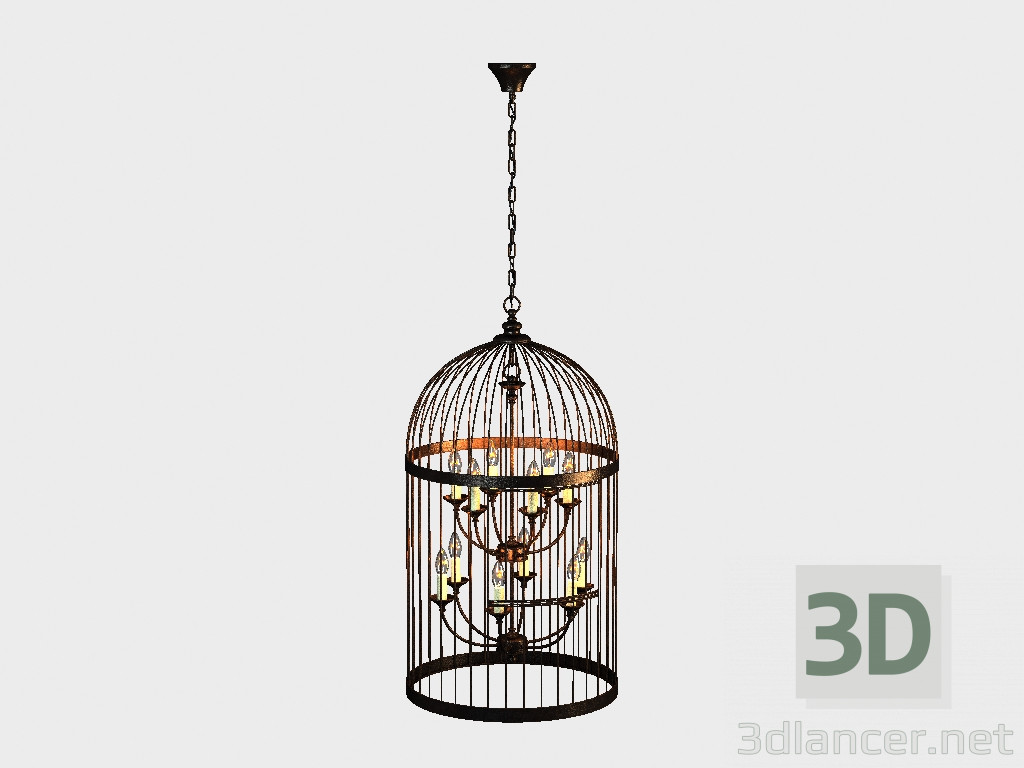 Modelo 3d Lustre candelabro (CH008-12-ABG) - preview