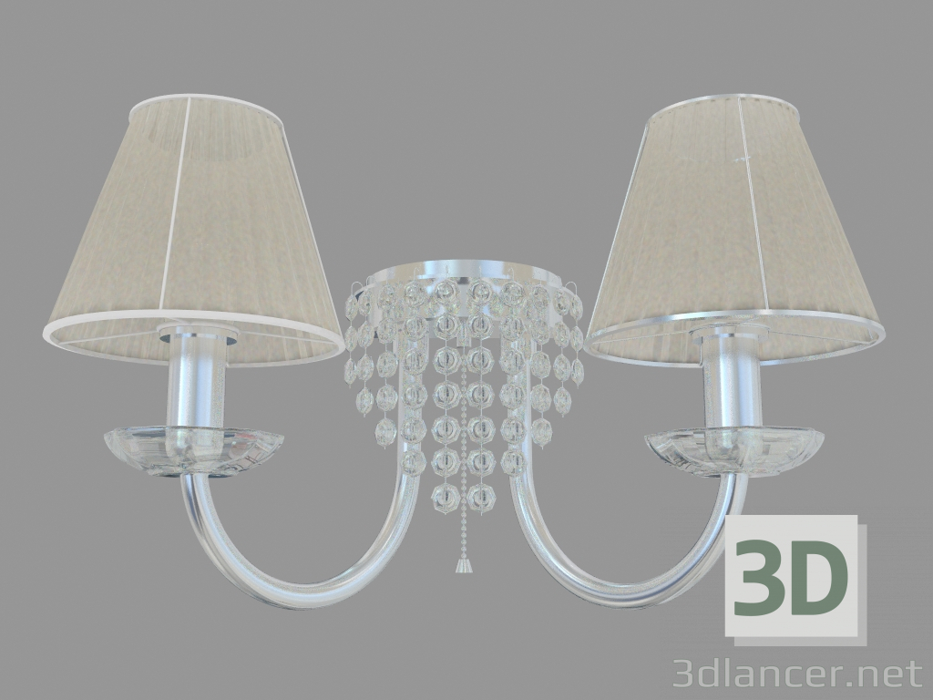 3d model Aplique Meleza (2565 blanco de 2W) - vista previa