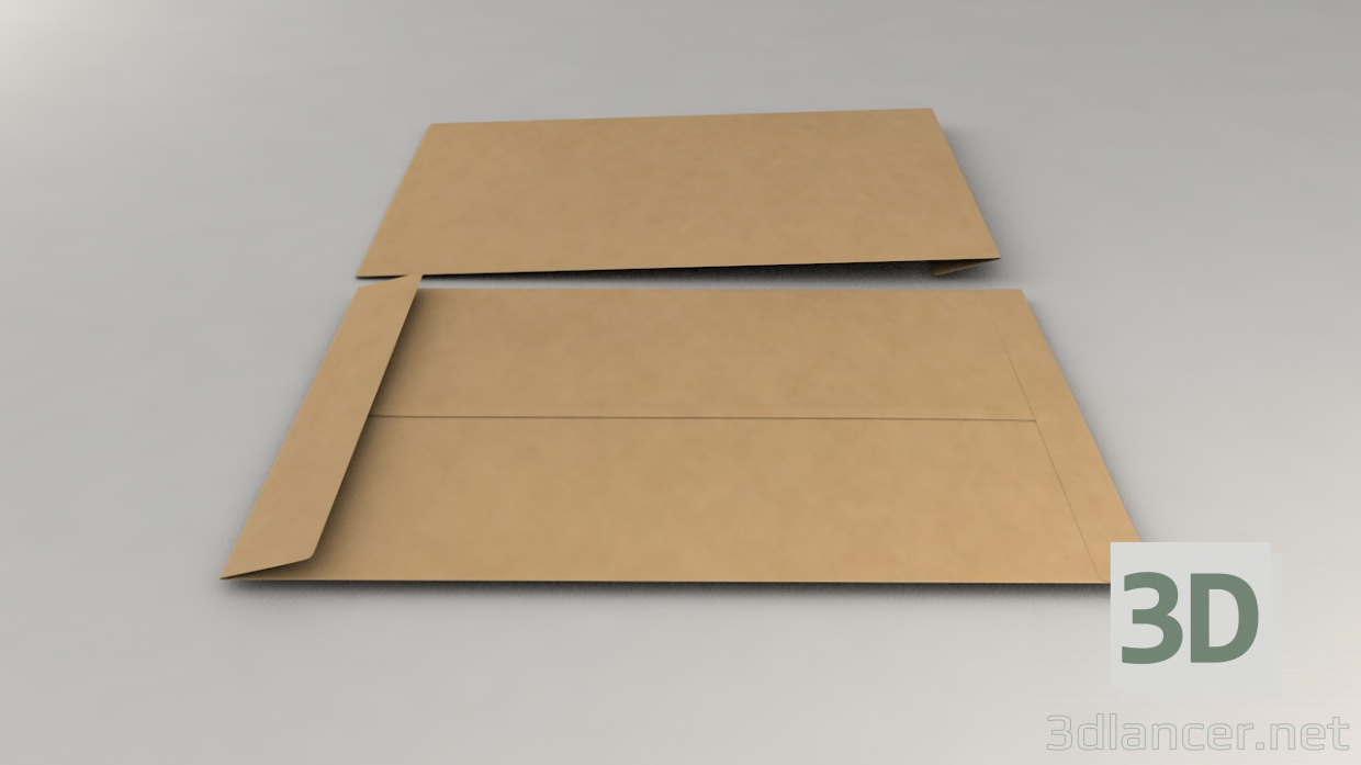 3d 3D Envelope (Size-C4) model buy - render