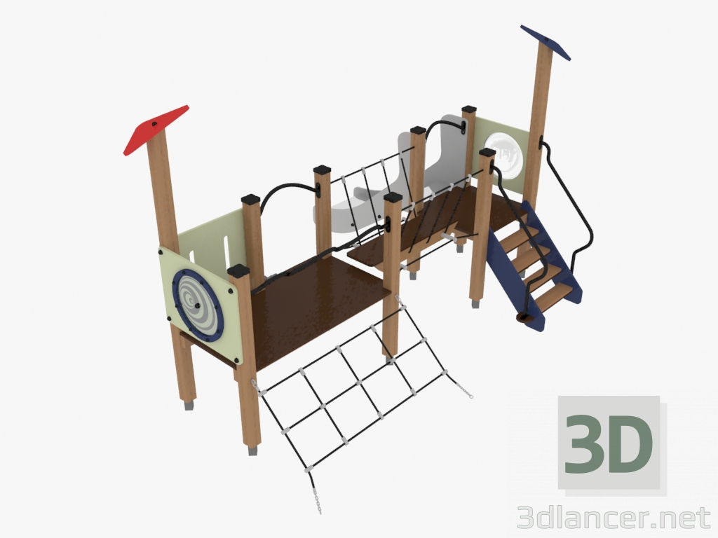 3d model Complejo de juegos para niños (4422) - vista previa