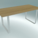 3D Modell Tisch 70/70, 170x85cm (Eiche, Weiß) - Vorschau