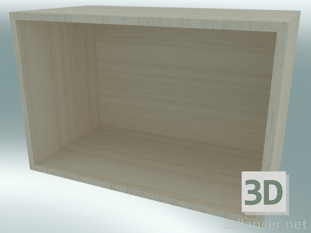 Modelo 3d Armazenamento modular empilhado (grande com encosto) - preview