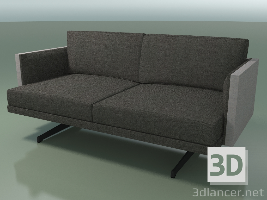 3d model Double sofa 5231 (H-legs, two-tone upholstery) - preview