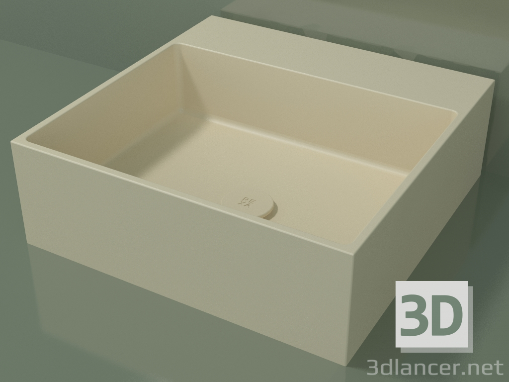 Modelo 3d Lavatório de bancada (01UN21302, Bone C39, L 48, P 48, H 16 cm) - preview